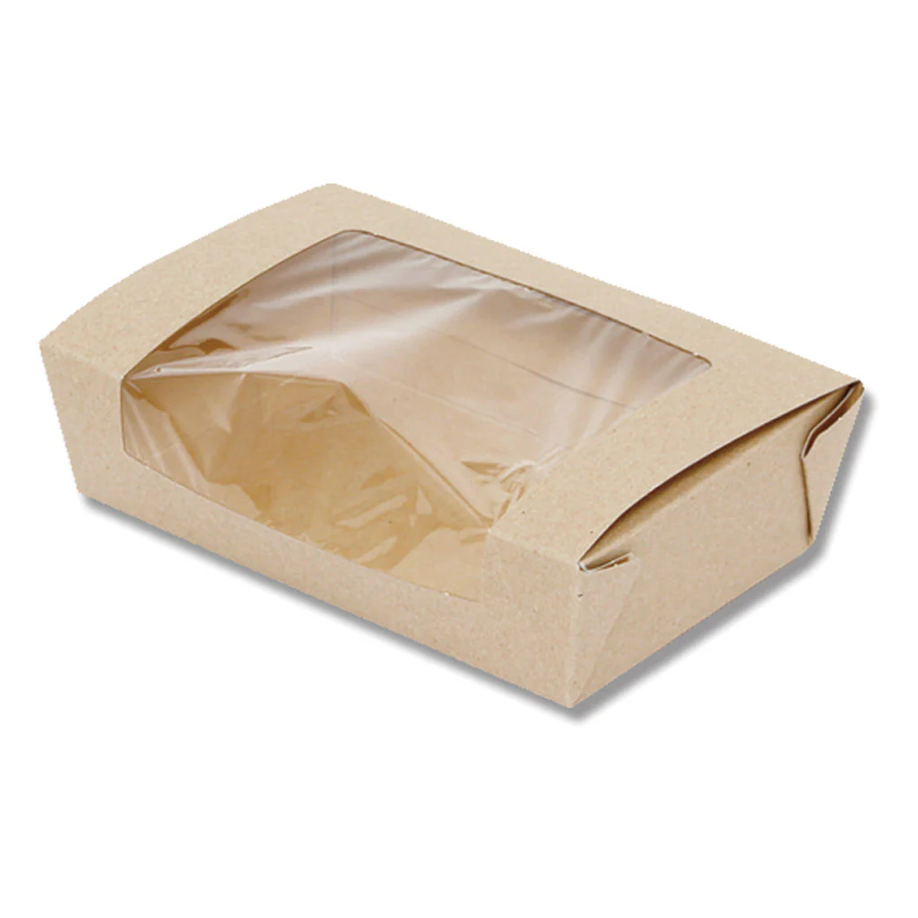 窓付きフードBOX M クラフト(20個入り)